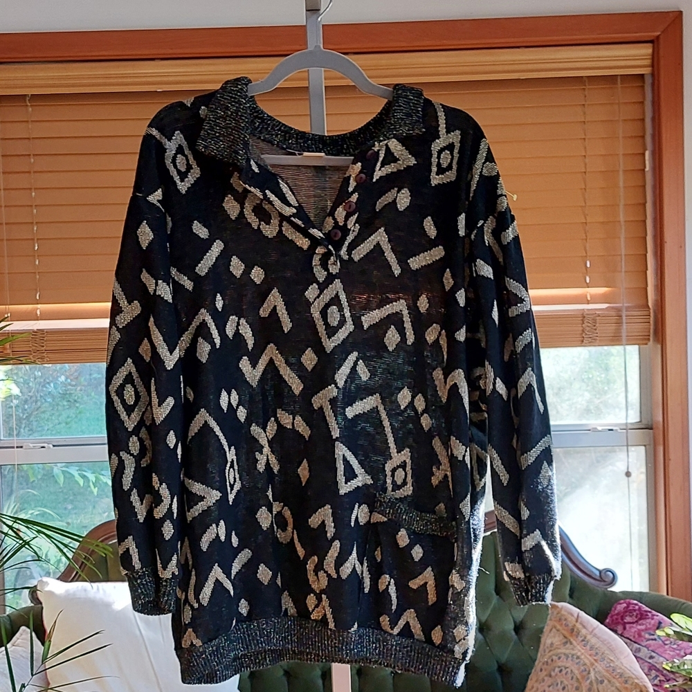 Funky Vintage Sweater 1980s